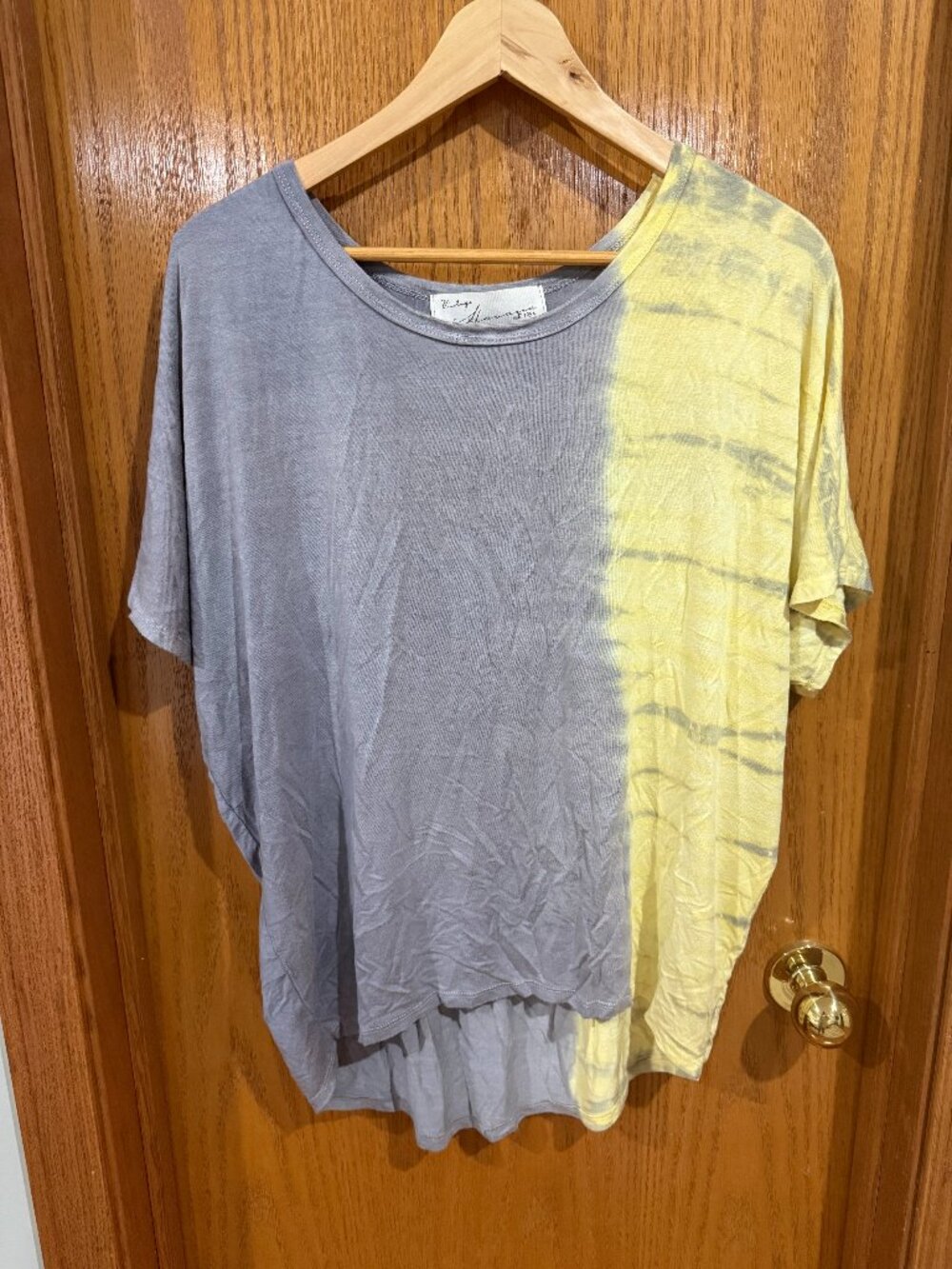 Vintage Havana Tie Dye Cutout Top M, loose fitting, light weight